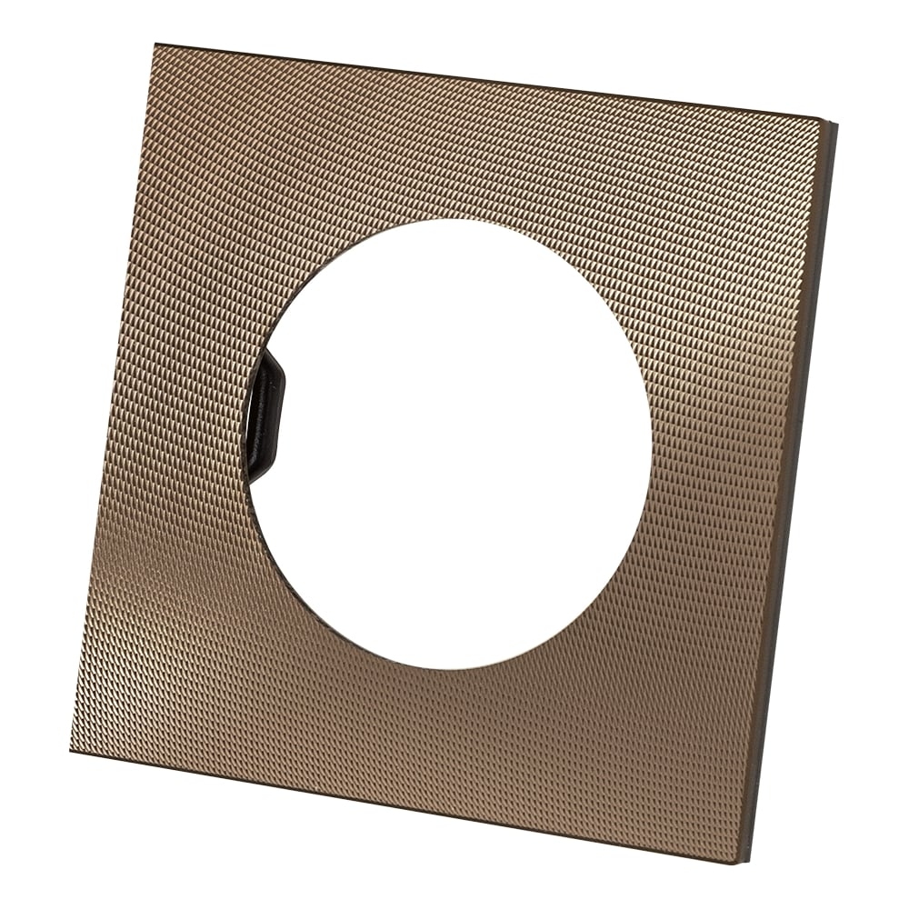 Изображение товара Одиночная рамка TDM ELECTRIC бронза, алюминий, текстурированный, "байкал" SQ1819-0455