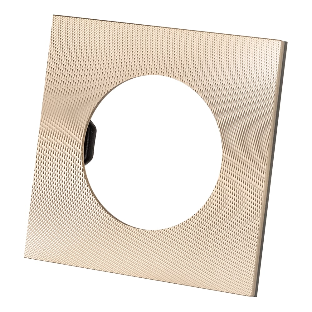 Изображение товара Одиночная алюминиевая рамка TDM ELECTRIC шампань, стильное решение для монтажных работ