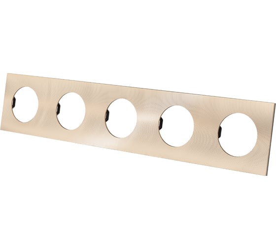 Изображение товара Пятипостовая рамка TDM ELECTRIC шампань, алюминий, текстурированный, "байкал" SQ1819-0559