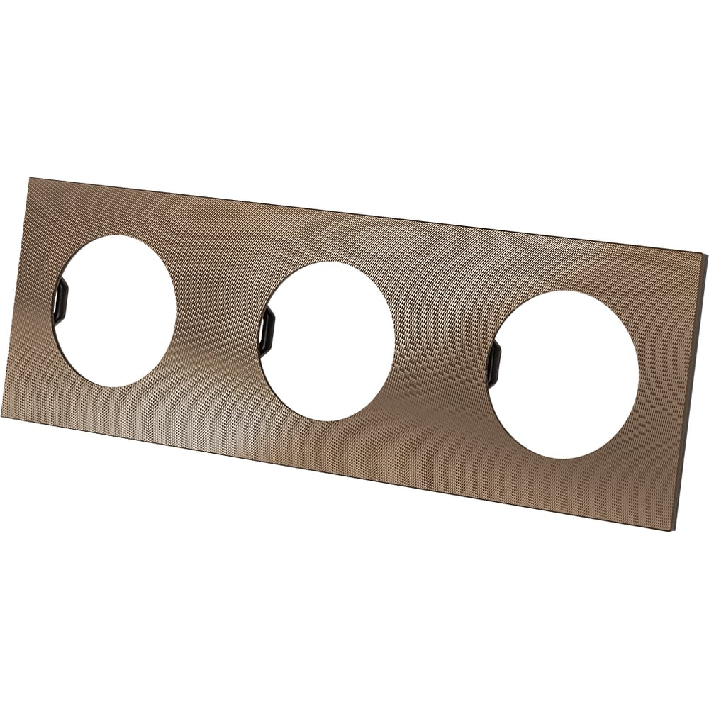 Изображение товара Тройная рамка TDM ELECTRIC бронза алюминий серия Байкал 3 поста