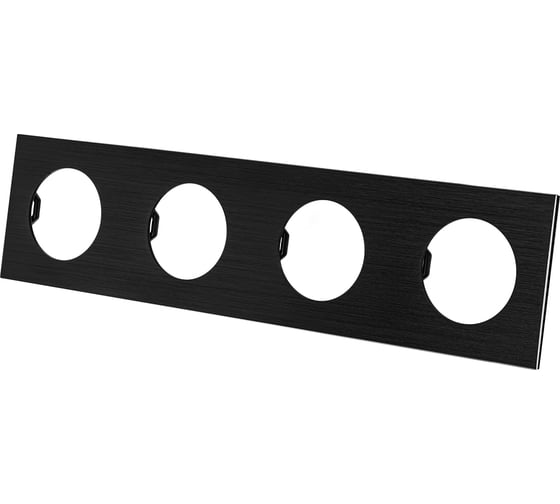 Изображение товара Четверная рамка TDM ELECTRIC агат, алюминий, шлифованный, "байкал" SQ1819-0263