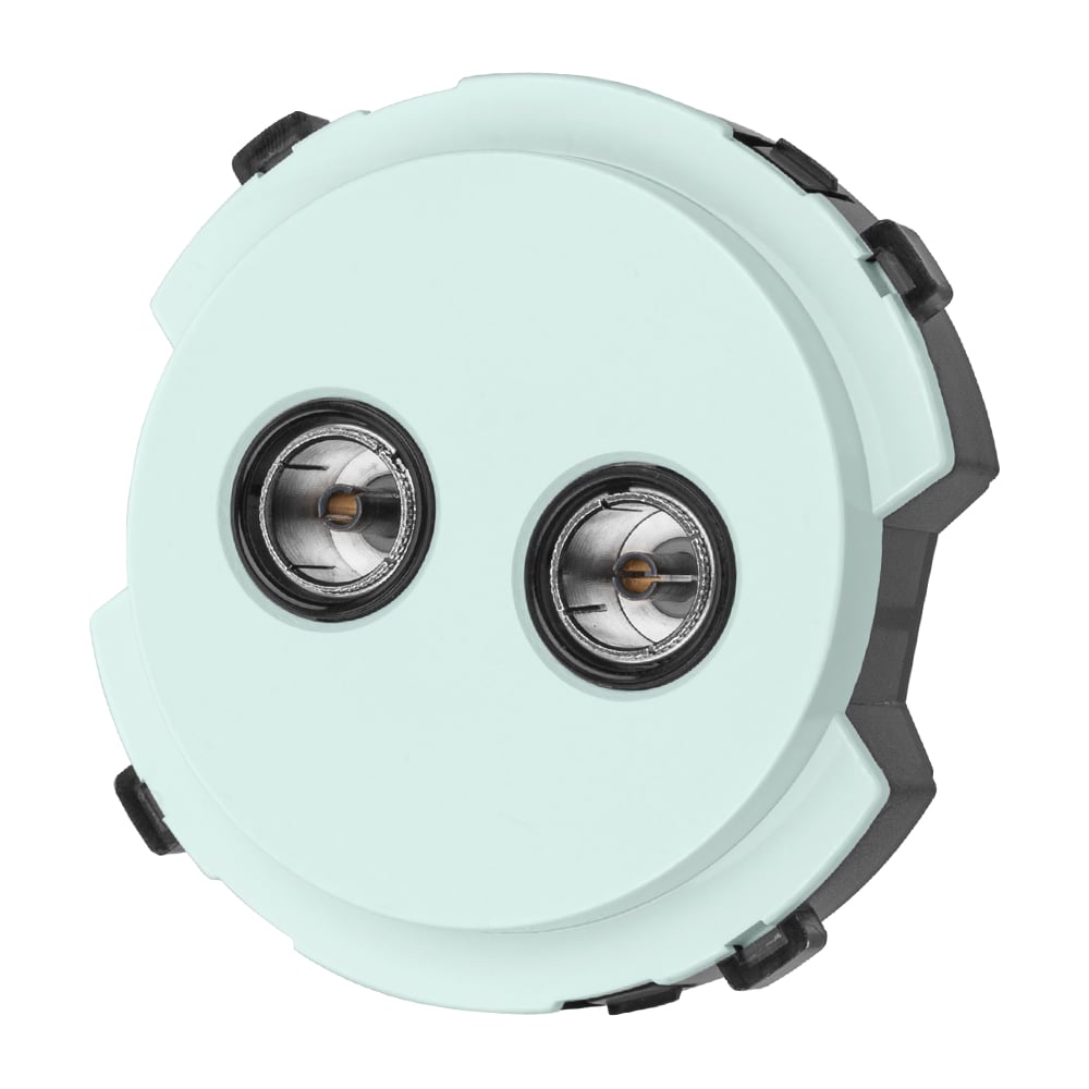 Изображение товара Двойная TV розетка проходная фисташковая серия Байкал SQ1819-0112