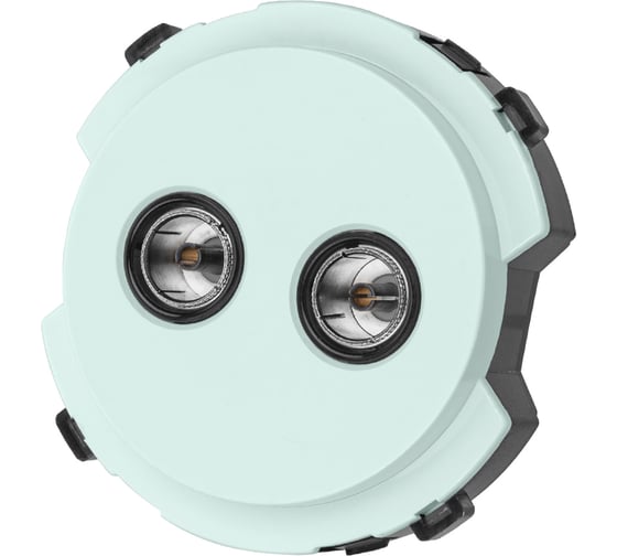 Изображение товара Двойная TV розетка TDM ELECTRIC проходная фисташковая, "байкал" SQ1819-0112