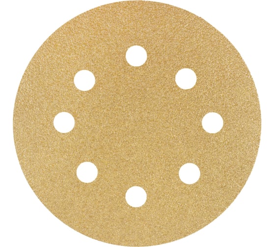 Изображение товара Круг шлифовальный на бумаге CA331 125 мм, 8 отв., Р60, 10 шт Deerfos 4673751372311