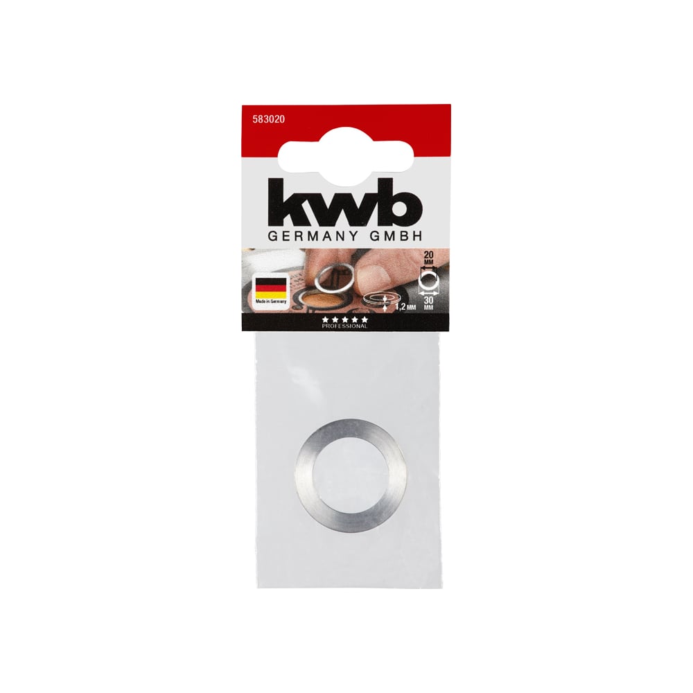 Переходное кольцо для пильных дисков KWB kwb кольцо переходное для пильных дисков 20 30мм 58 3020