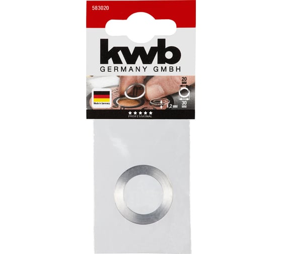 Изображение товара Кольцо переходное для пильных дисков  20/30 мм kwb 58-3020