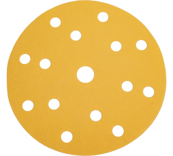 Изображение товара Круг шлифовальный на бумаге СА331 150 мм, 15 отв., Р240, 10 шт Deerfos 4673751371901