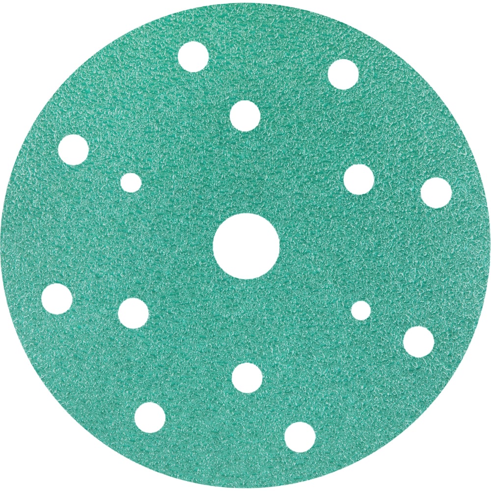 Изображение товара Круг шлифовальный на пленке GREEN 150 мм с 15 отверстиями