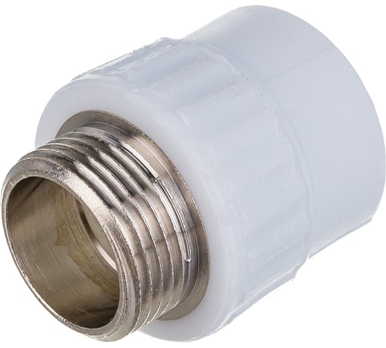 Изображение товара Комбинированная муфта VALFEX PP-R белая, 32х1 дюйма НР 10130032 127-0243