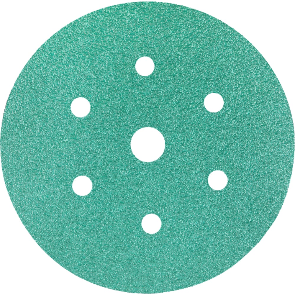 Изображение товара Круг шлифовальный на пленке GREEN 150 мм 6+1 отв. Р220 10 шт