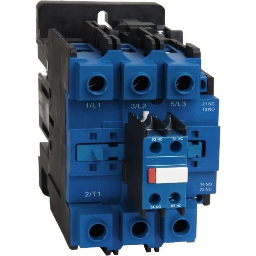 Изображение товара Контактор КЭАЗ ПМ12-063150 УХЛ4, 63А, 220В AC, DIN-рейка, 3полюса