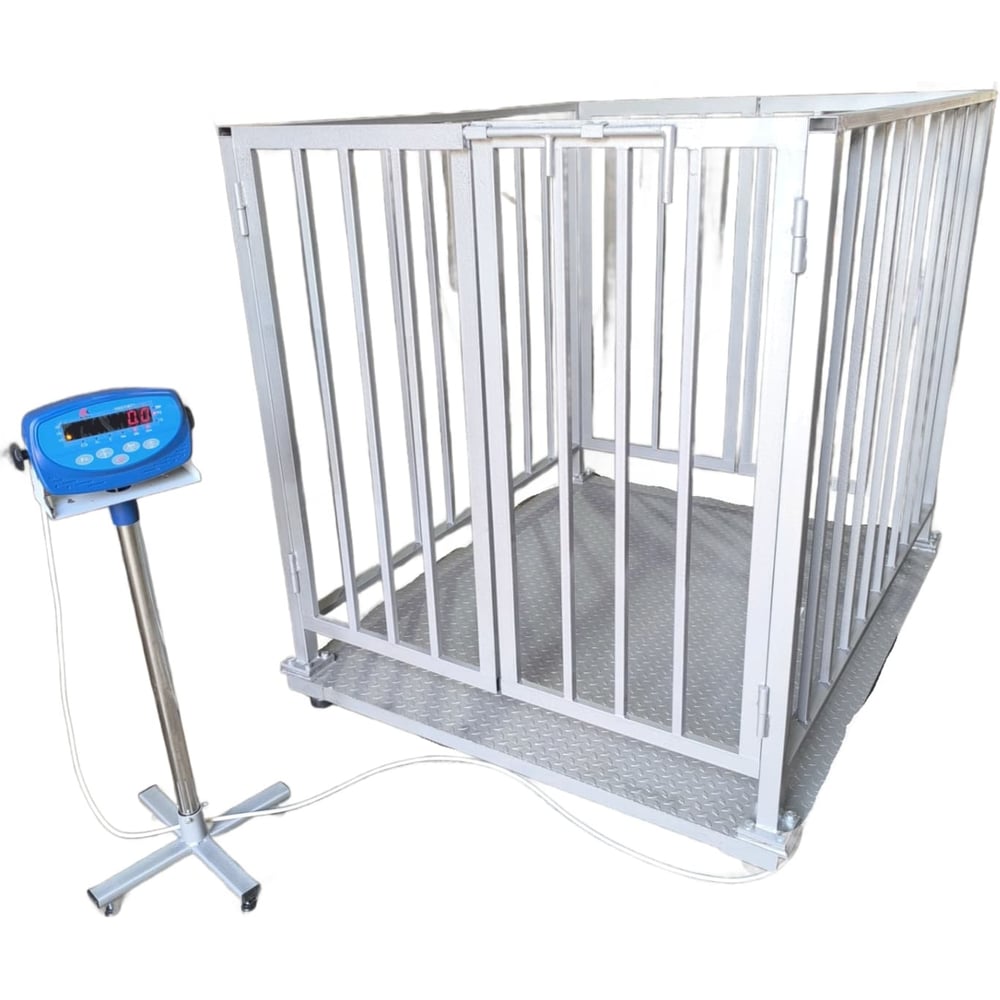 Изображение товара Весы для животных Элефант 1000 кг напольные профессиональные серый