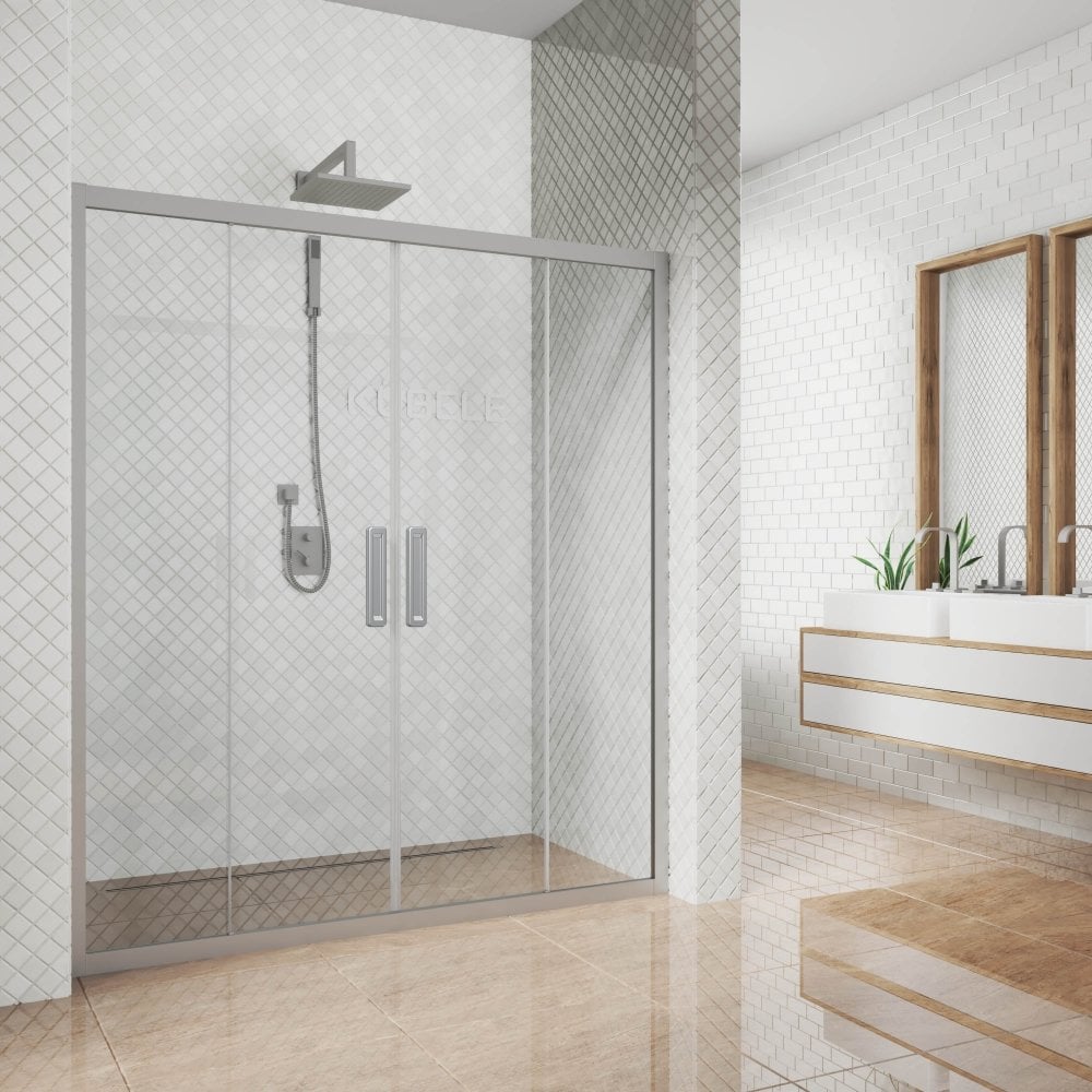 Изображение товара Дверь в душевую нишу GuteWetter 130x200 см с регулировкой и двойными раздвижными секциями