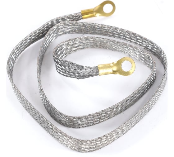 Изображение товара Провод массы VOLTON 100 см косичка сечение 24/30 медь, луж. клемма-латунь VLTPML1002430