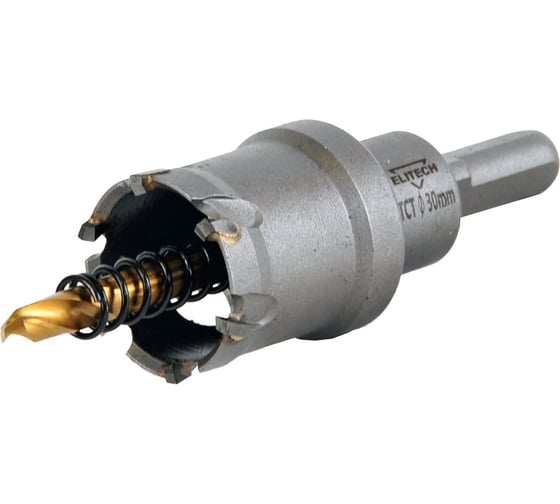 Изображение товара Коронка по металлу твердосплавная 30 мм ELITECH 1820.138800 204120