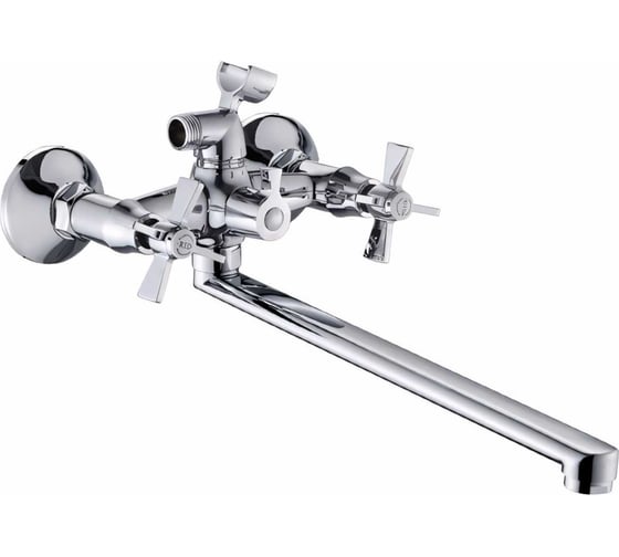 Изображение товара Универсальный смеситель Potato с прямым изливом и с переключателем для душа P23315