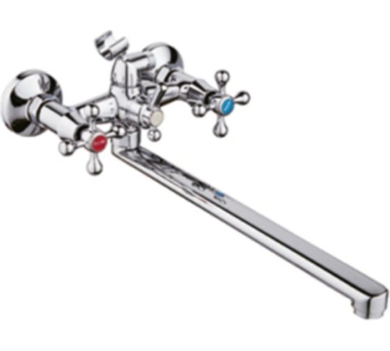 Изображение товара Универсальный смеситель Potato с прямым плоским изливом и переключателем для душа P2265-35