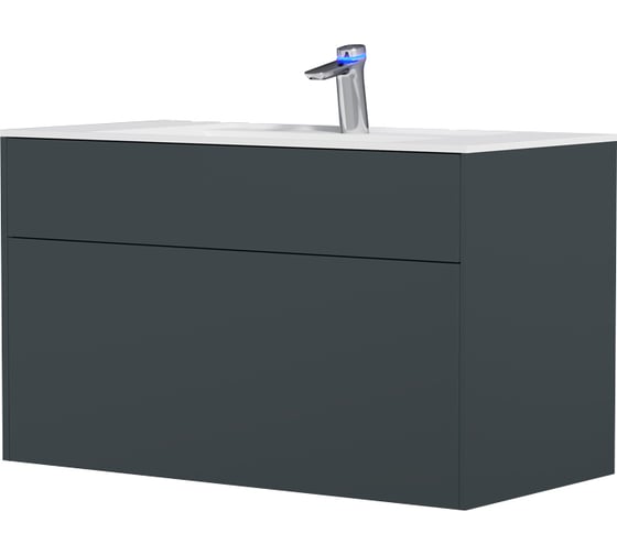 Изображение товара Подвесная база под раковину AM.PM Inspire V2.0 100 см 3 ящика push-to-open M50AFHX1003GM