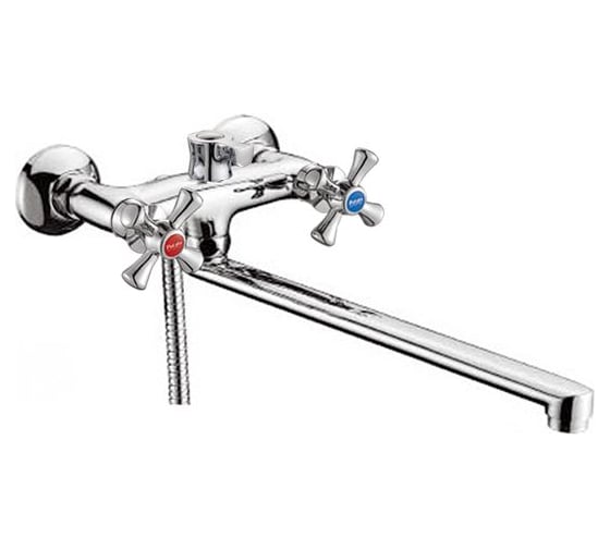 Изображение товара Универсальный смеситель Potato с прямым изливом и с переключателем для душа P2364