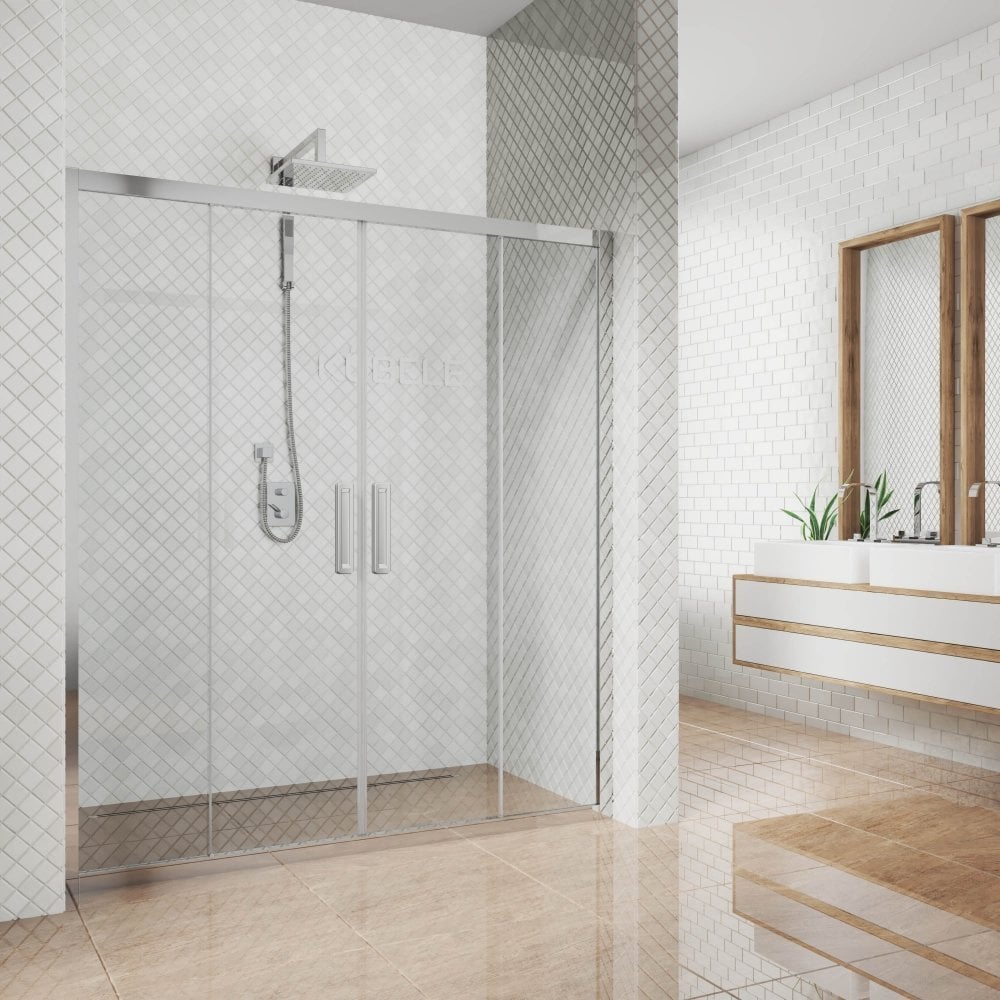 Изображение товара Дверь в душевую нишу GuteWetter gwmpkb019d4 215x200 см закаленное стекло