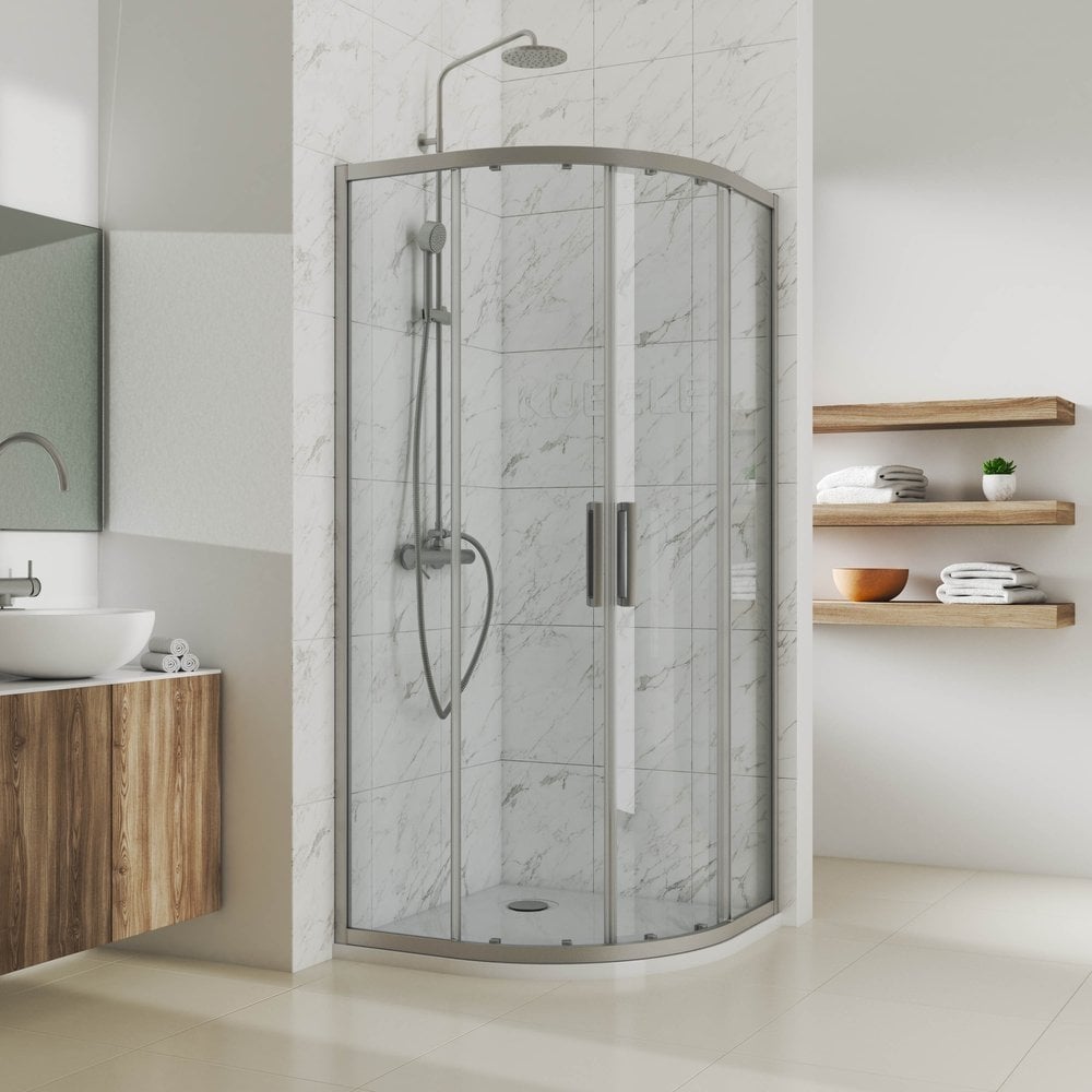 Изображение товара Душевой уголок GuteWetter gwmpkb018r 125x125 см раздвижной с алюминиевым профилем