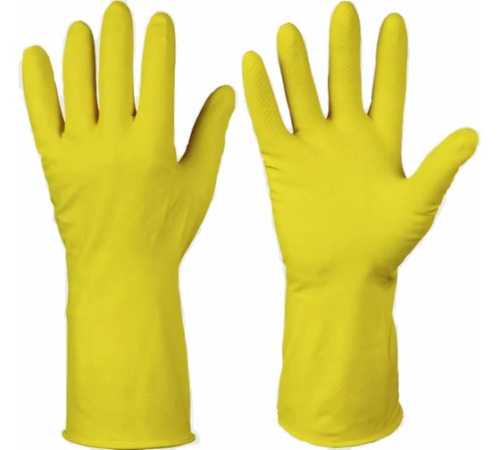 Изображение товара Резиновые хозяйственные перчатки ФАКЕЛ ЛОТОС с хлопковым напылением, 10XL 50762000.005