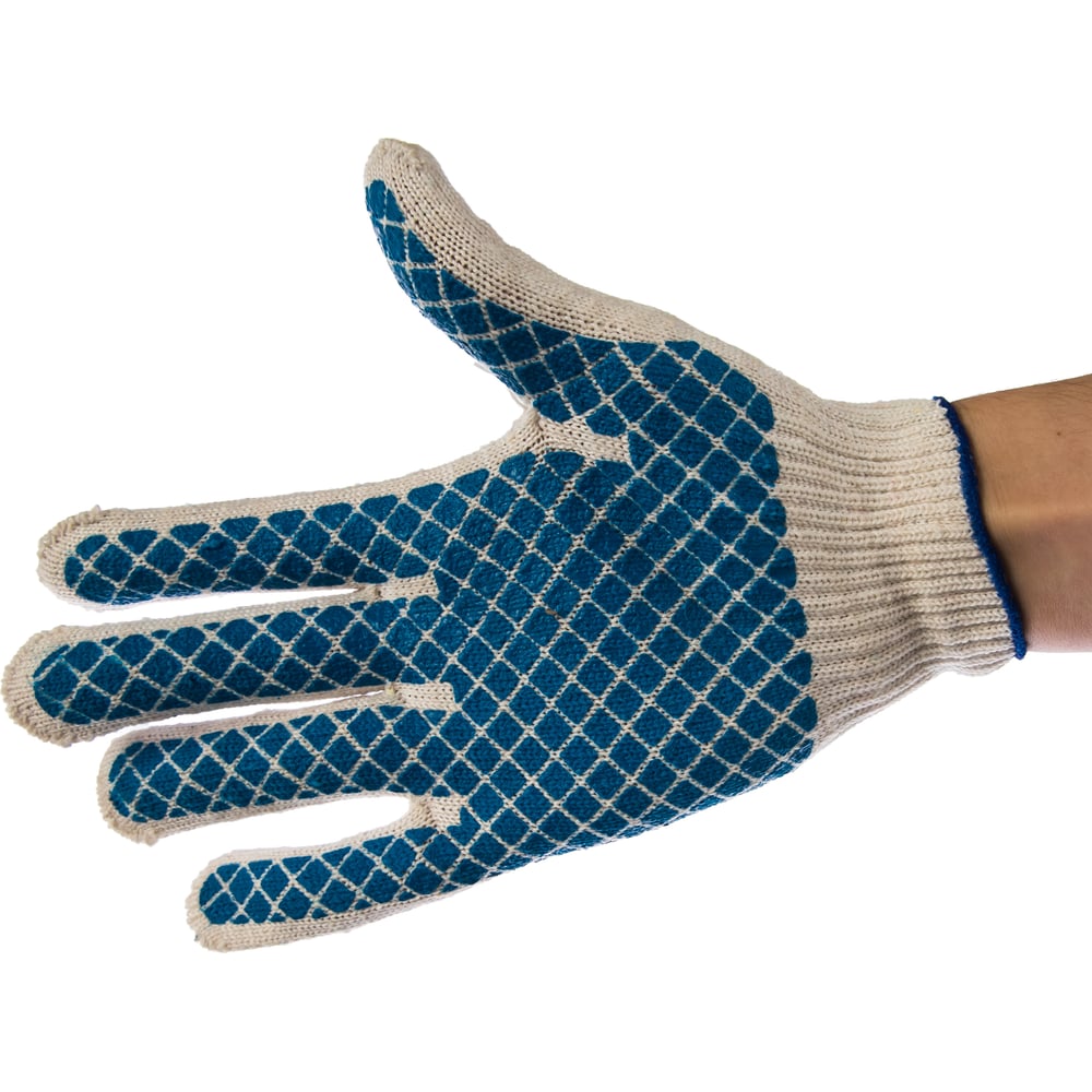 Трикотажные перчатки DEXX, цвет белый