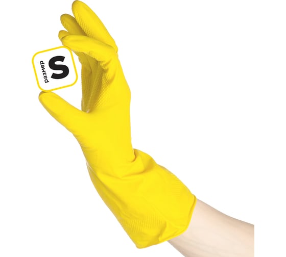 Изображение товара Прочные резиновые перчатки PATERRA SUPER р-р S 402-393