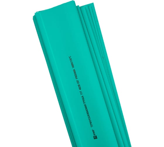 Изображение товара Термоусаживаемая трубка EKF PROxima ТУТ 25/12,5 зеленая, в отрезках по 1м, 50 шт tut-25-j-1m