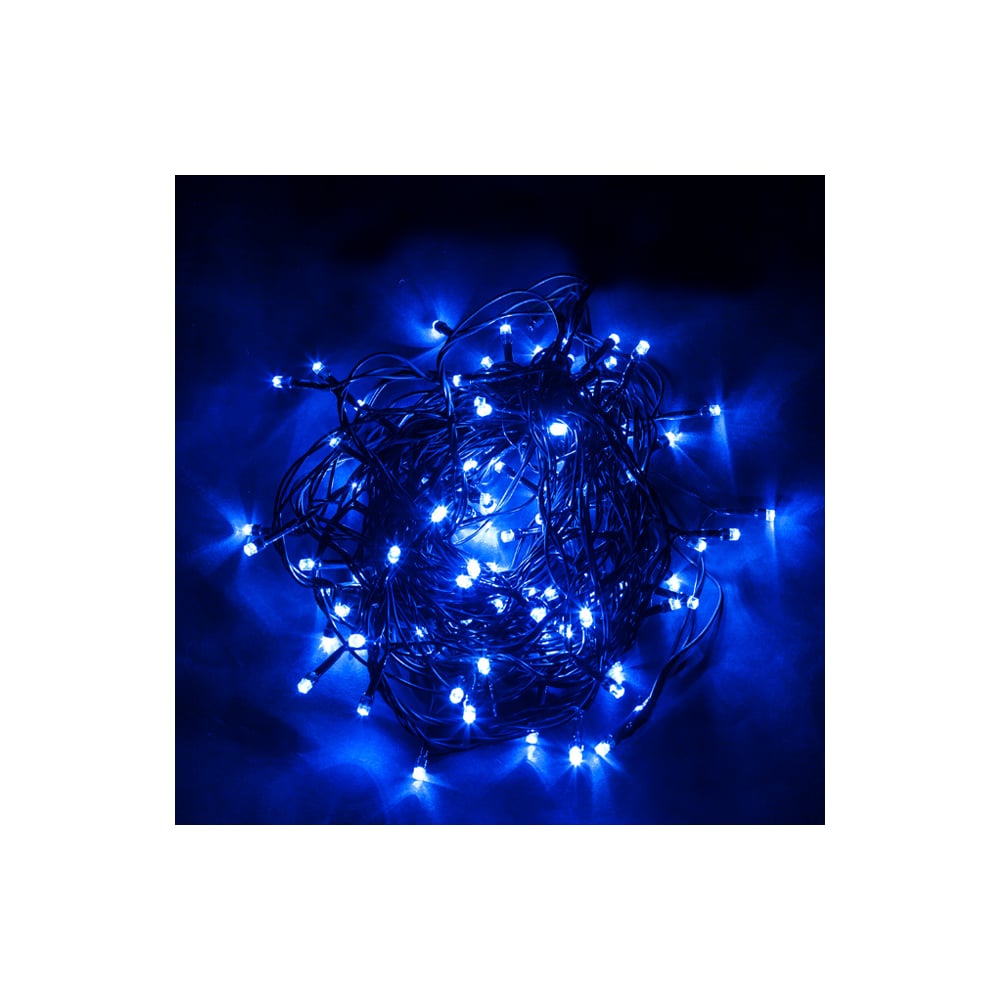 фото Гирлянда feron 230v, 100 led, синий, ip 20, шнур 1.5м, cl05 32307