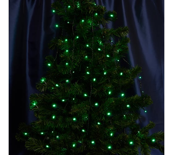 Изображение товара Гирлянда FERON 230V, 40 LED, зеленый, IP 20, шнур 1,5м, CL03 32292