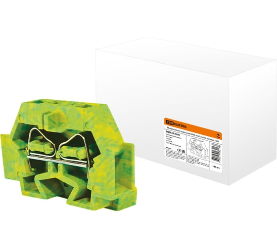 Изображение товара Микроклемма модульная TDM ELECTRIC МКМ 4мм2 желто-зеленая SQ0822-0109