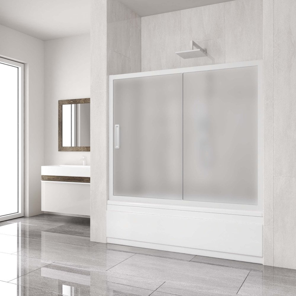 Изображение товара Шторка на ванну GuteWetter gwmpkb019p2 135x150 см раздвижная белый матовый