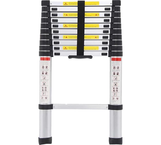 Изображение товара Телескопическая алюминиевая лестница Алюмет 1х11 ступеней. Серия TLS 3.2