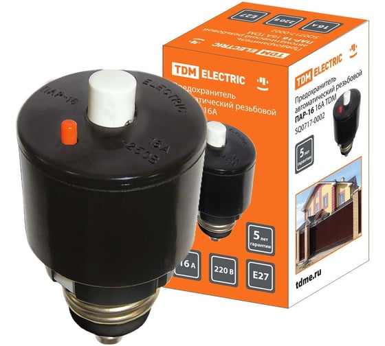 Изображение товара Предохранитель ПАР-16 TDM ELECTRIC 16А SQ0717-0002