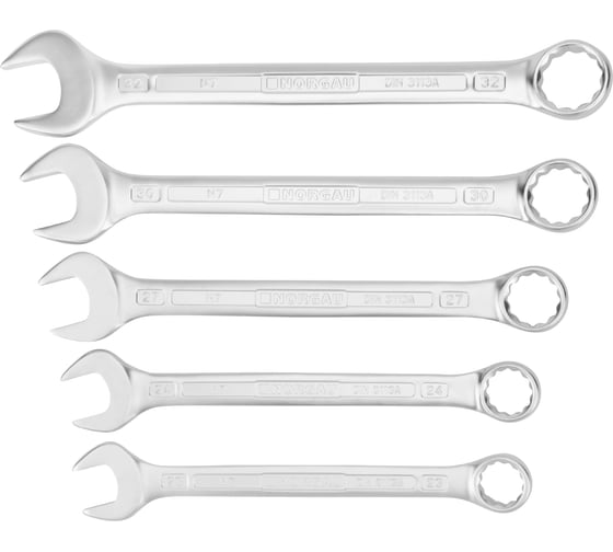 Изображение товара Набор комбинированных ключей NORGAU 5 шт., тип NBS7-005 060207705