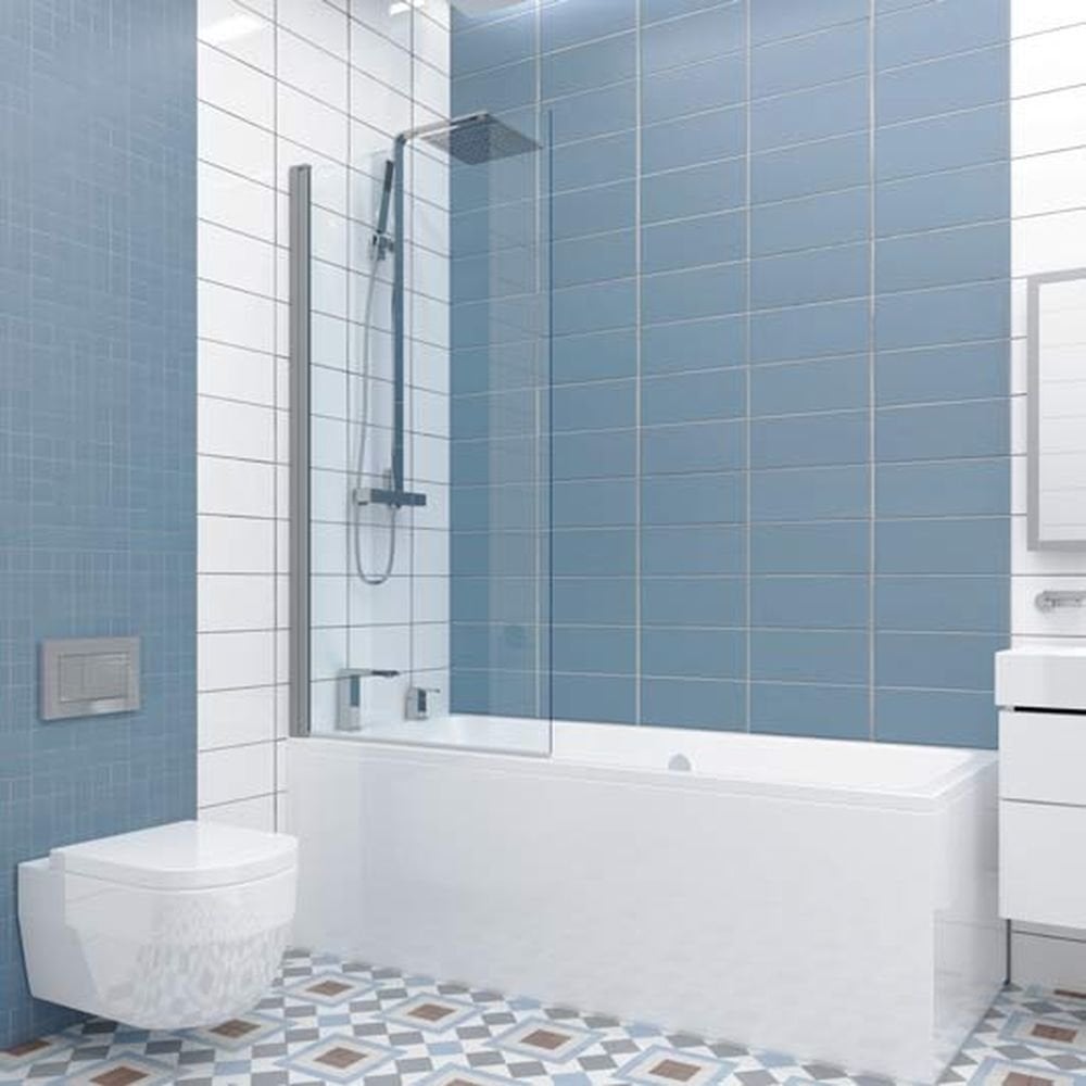 Изображение товара Шторка на ванну GuteWetter gwmplp61asq 60x150 см хром матовый