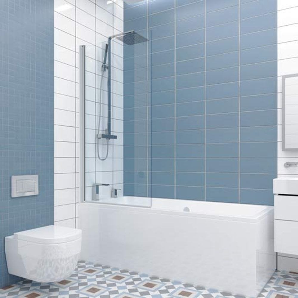 Изображение товара Шторка на ванну GuteWetter gwmplp61asq 70x150 см, стекло закаленное 8 мм