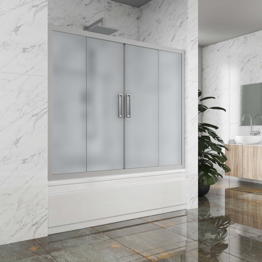 Изображение товара Шторка на ванну GuteWetter gwmpkb019p4 205x150 см раздвижная хром матовая