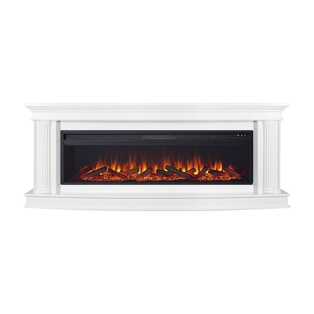 Изображение товара Каминокомплект Royal Flame Rome белый с очагом vision 60 log led напольный