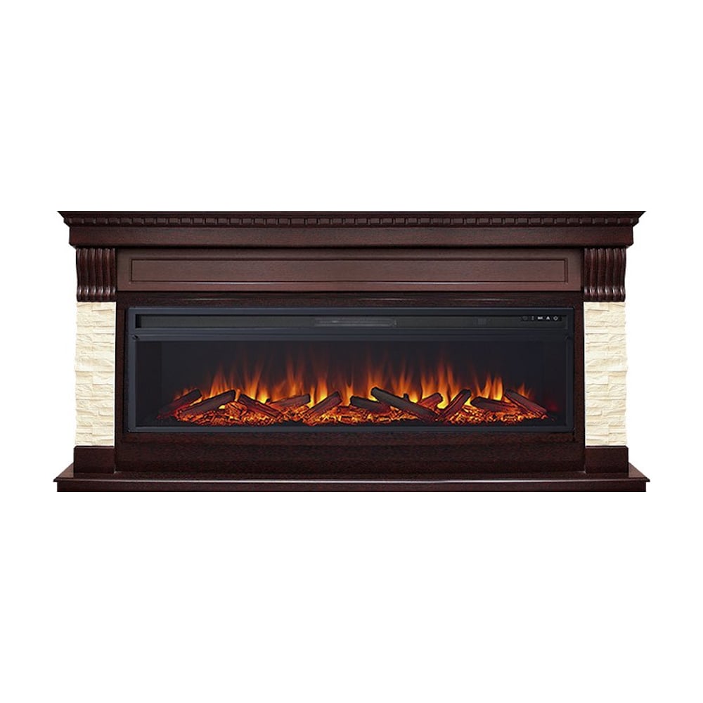 Изображение товара Каминокомплект Royal Flame Denver в темном дубе с эффектом живого огня и дистанционным управлением