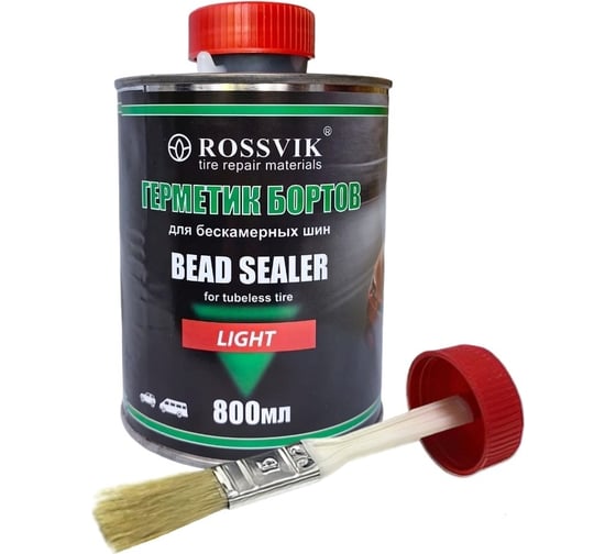 Изображение товара Герметик бортов шин LIGHT 800 мл банка с кистью ROSSVIK GB.08.X.L