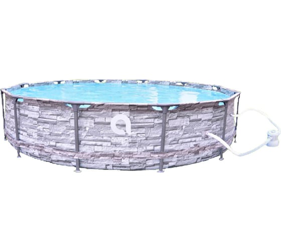 Изображение товара Бассейн с усиленным каркасом Avenli круглый, 366x76 см, кирпич, с фильтр-насосом в комплекте 12248EUV56 107368