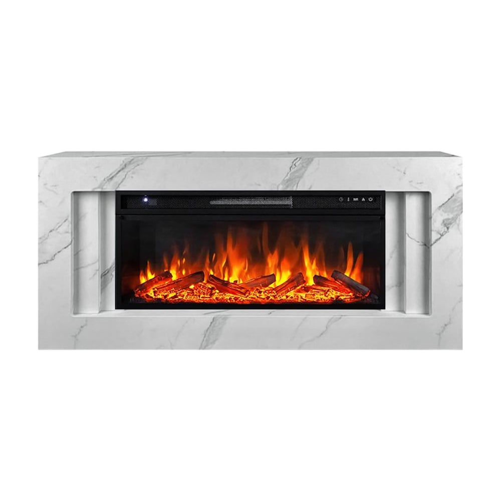 Изображение товара Каминокомплект Royal Flame Line разборный белый мрамор с эффектом живого огня