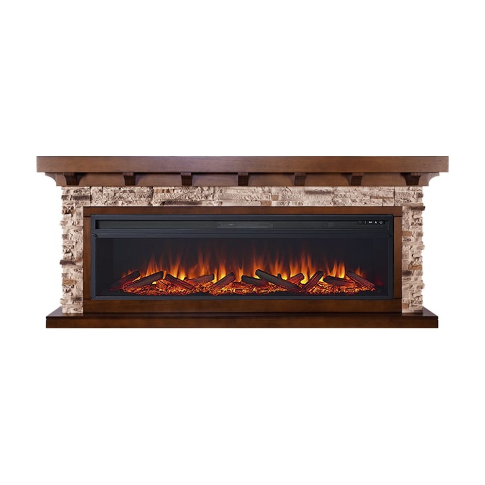 Изображение товара Каминокомплект Royal Flame Chalet сланец с эффектом живого огня и дистанционным управлением