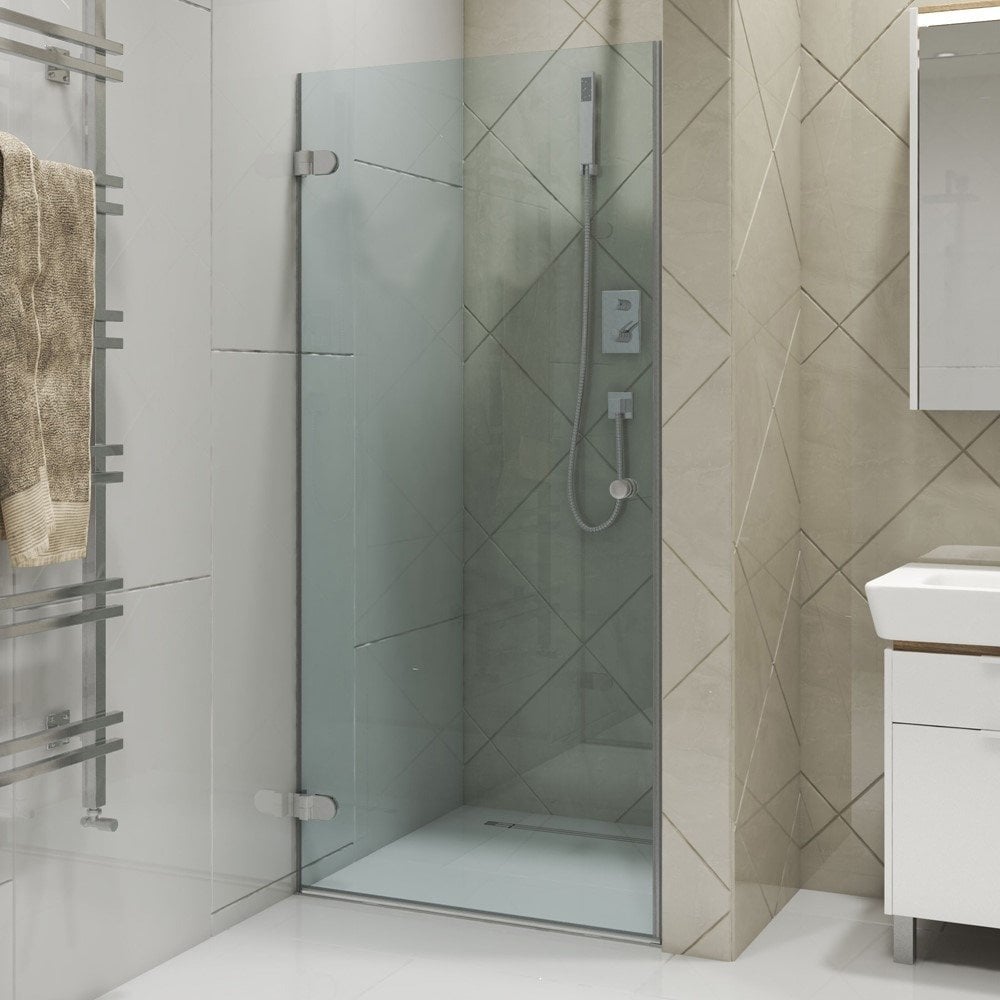 Изображение товара Дверь в душевую нишу GuteWetter 70x190 см хром матовый стекло 6 мм