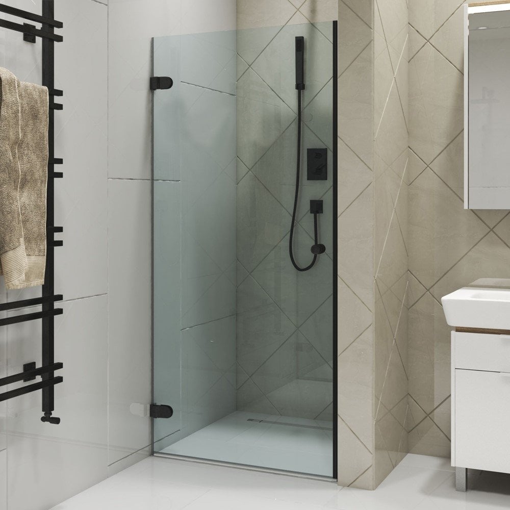 Изображение товара Дверь в душевую нишу GuteWetter gwmplxd001-6-07 75x190 черный матовый стекло