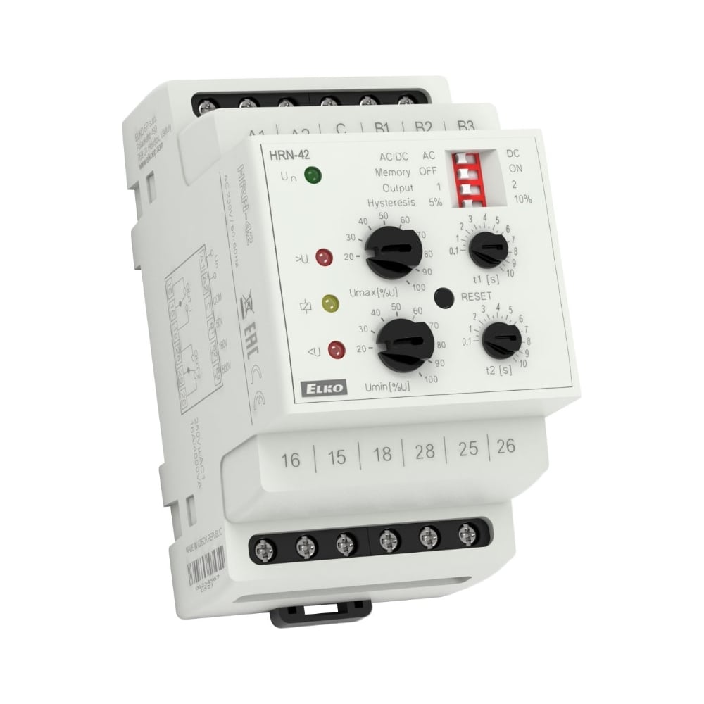 Изображение товара Реле комплексного контроля напряжения ELKO EP HRN-42/UNI AC/DC 24-240V КА-00000385
