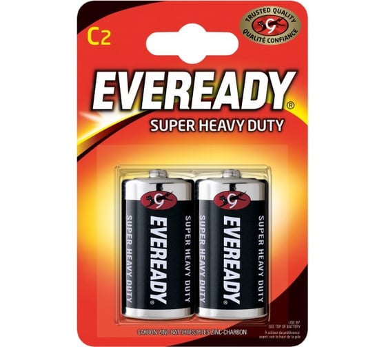 Изображение товара Батарейки Energizer EVEREADY SHD C/R14 2 шт/бл 7638900083606