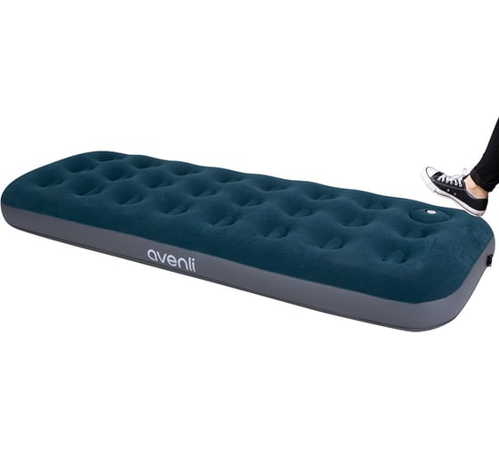 Изображение товара Матрас надувной Avenli односпальный, 190x72x22 см, со встроенным ножным насосом 24130 107375